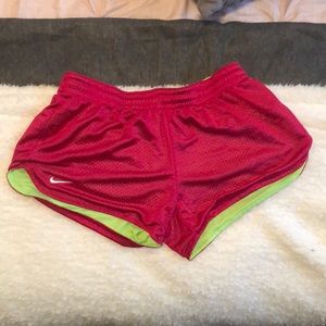 Hot pink shorts. mediums, a little small